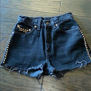 Vintage Levi’s Shorts High Waist Studs Festival